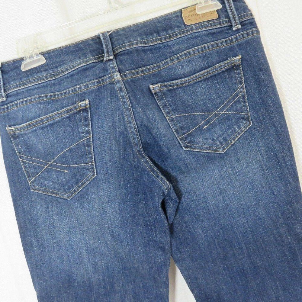 Aeropostle Hailey Flare Dark Blue Stretch Denim Jeans 5 Regular